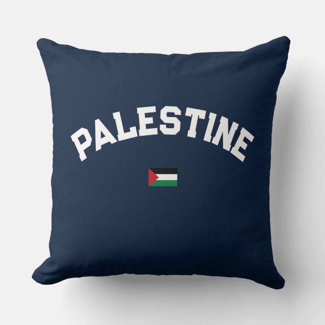 State of Palestine Varsity College University Cushion (Front)