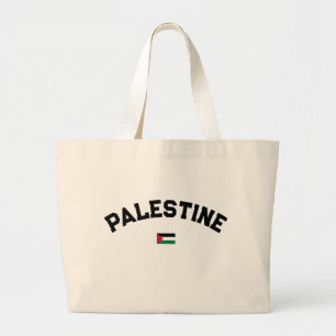 State of Palestine Varsity College University Styl Large Tote Bag