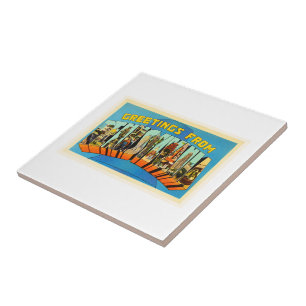 State of Pennsylvania PA Vintage Travel Souvenir Tile