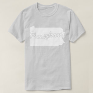 State Of Pennsylvania Shape T-shirt
