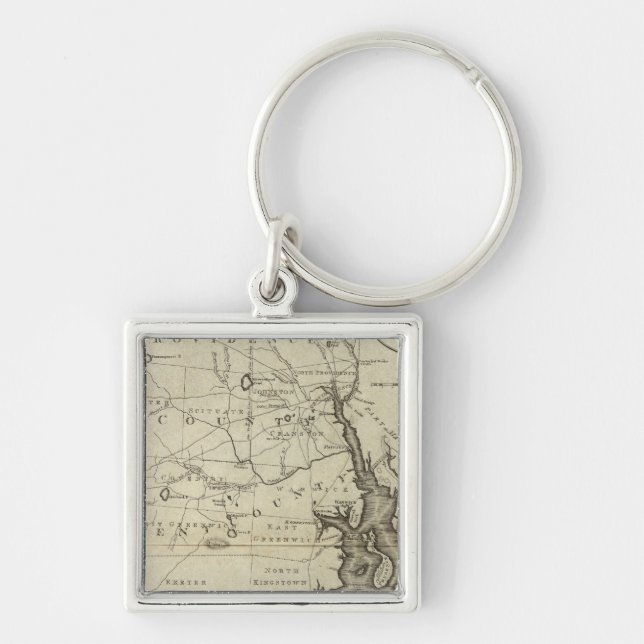 State of Rhode Island 2 Key Ring (Front)