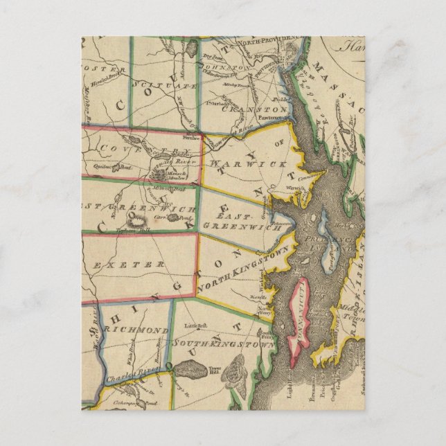 State of Rhode Island 3 Postcard (Front)