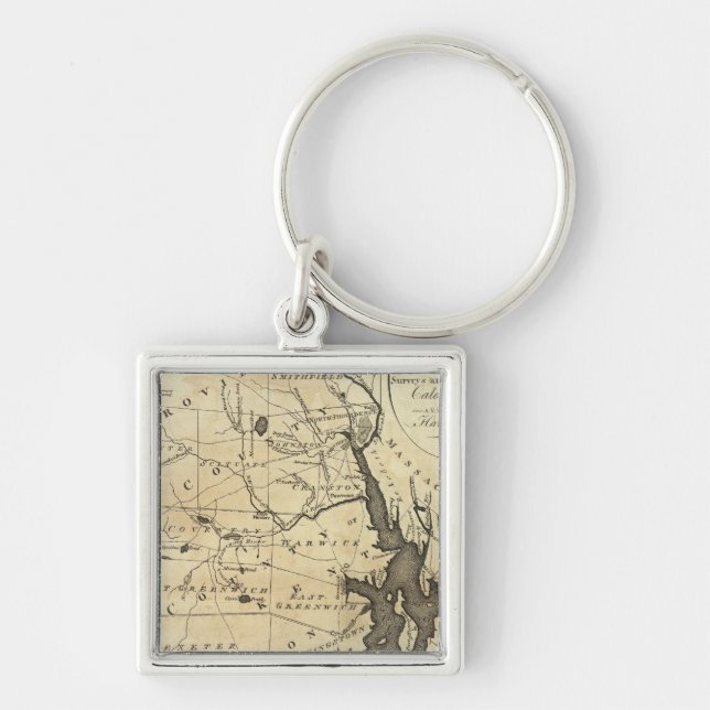 State of Rhode Island Key Ring (Front)