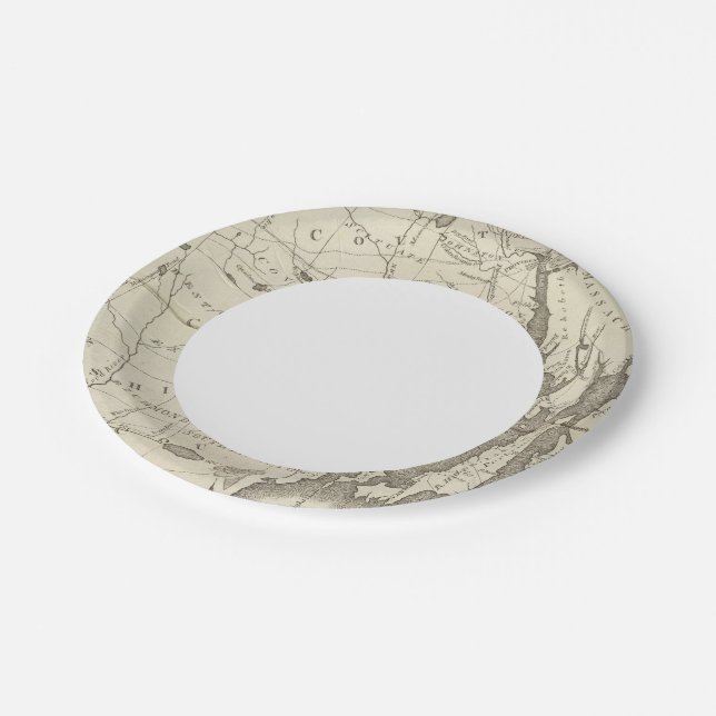 State of Rhode Island Paper Plate (Angled)