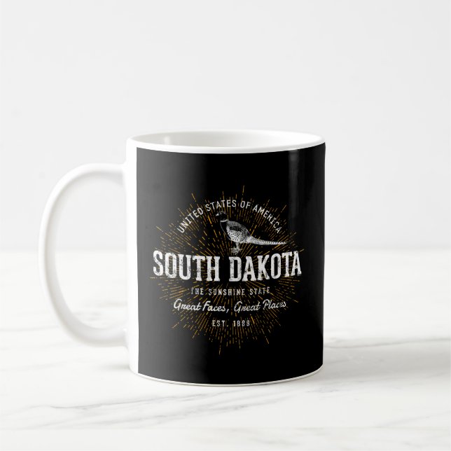 State Of South Dakota Coffee Mug (Left)