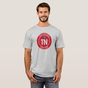 State of Tennessee Soccer Red Unisex T-Shirt