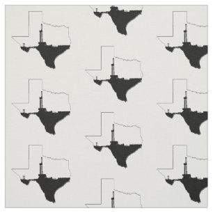 State of Texas and Oil Drilling Rig Fabric