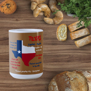 State of Texas Interesting Facts Mug 