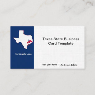 State of Texas Logo Business Card