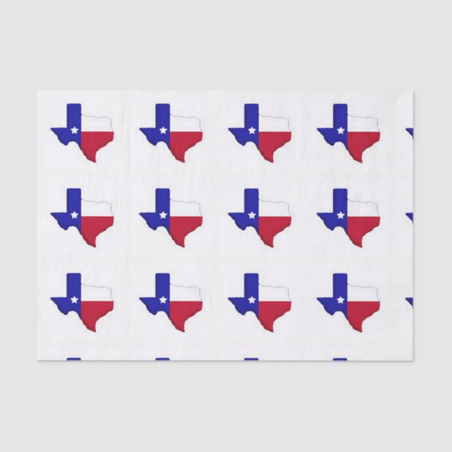 State of Texas Lonestar Gift Wrap Tissue Paper (Front)