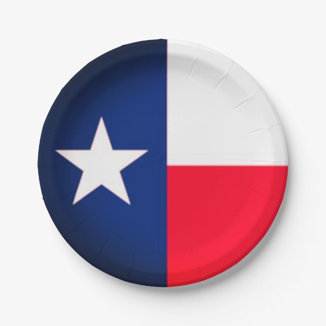 State of Texas Paper Plates (Front)