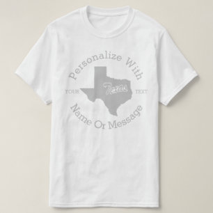 State Of Texas PERSONALIZED T-shirt