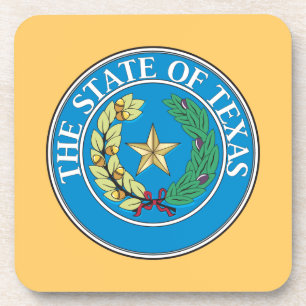 State of Texas seal Coaster