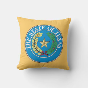 State of Texas seal Cushion