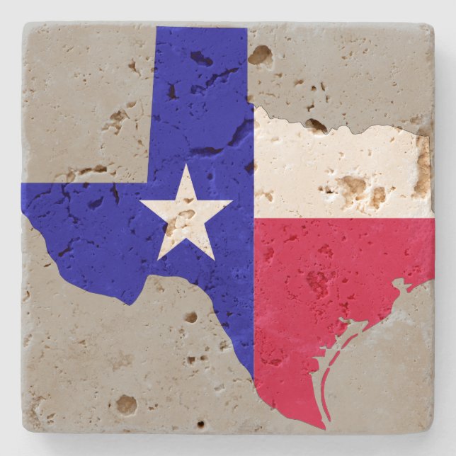 State of Texas Stone Coaster (Front)
