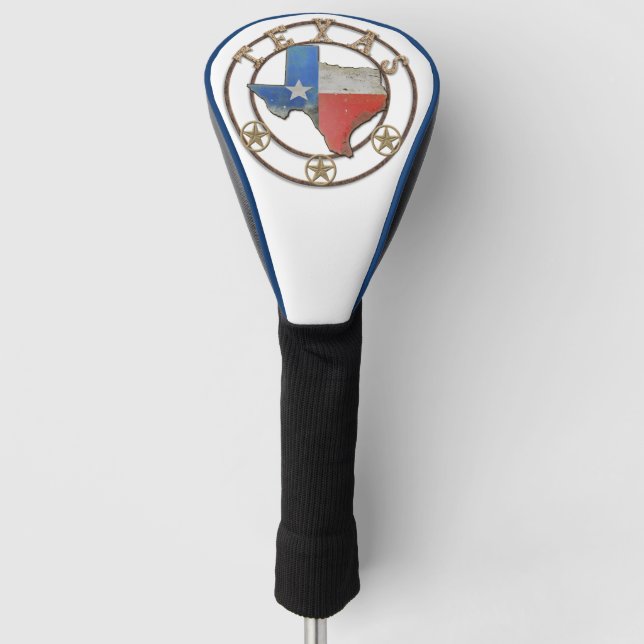 State of Texas Wrought Iron Golf Head Cover (Front)
