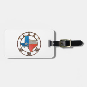State of Texas Wrought Iron Luggage Tag