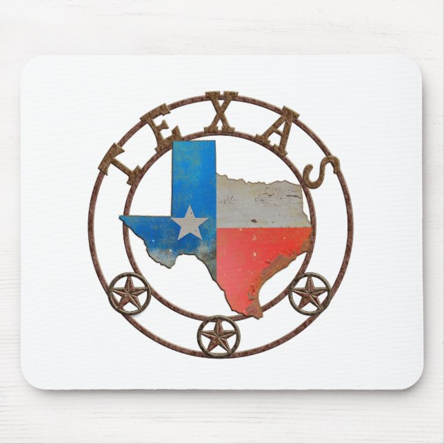 State of Texas Wrought Iron Mouse Mat (Front)