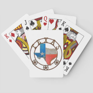 State of Texas Wrought Iron Playing Cards