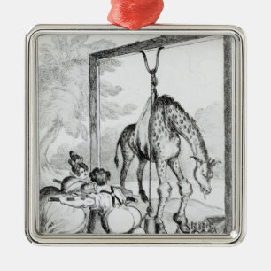 State of the Giraffe, 1829 Metal Tree Decoration