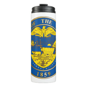 State of the Oregon seal Insulated Water Bottle