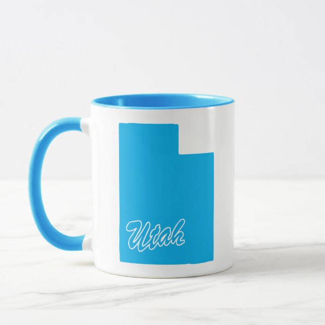 State Of Utah Shape Mug (Left)