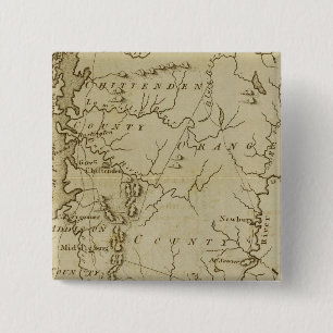 State of Vermont Drawn and Engraved 15 Cm Square Badge