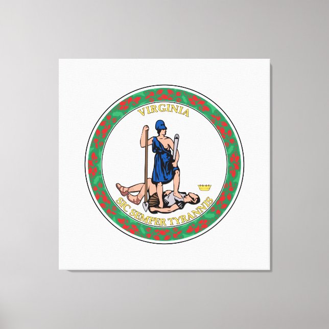 State of Virginia great seal Canvas Print (Front)