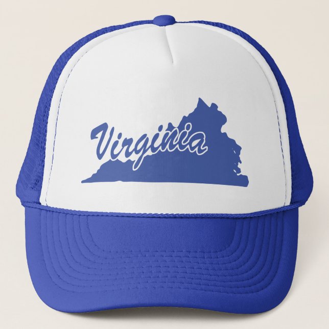 State Of Virginia Shape Trucker Hat (Front)