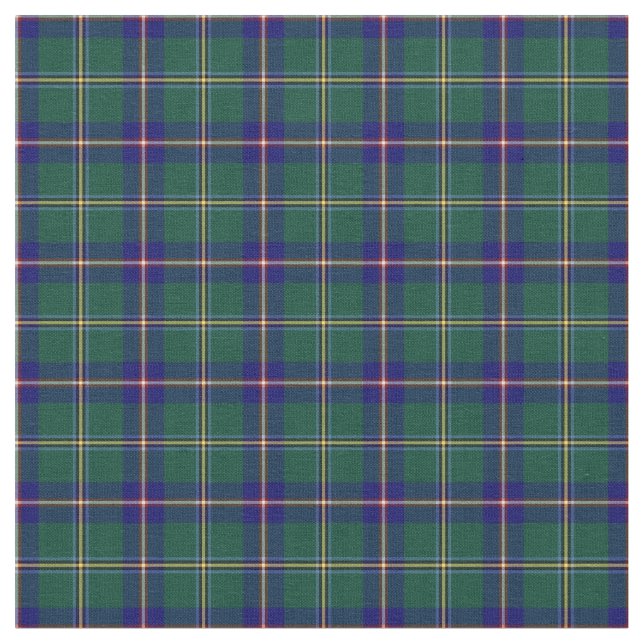 State of Washington Tartan Fabric (Close Up)