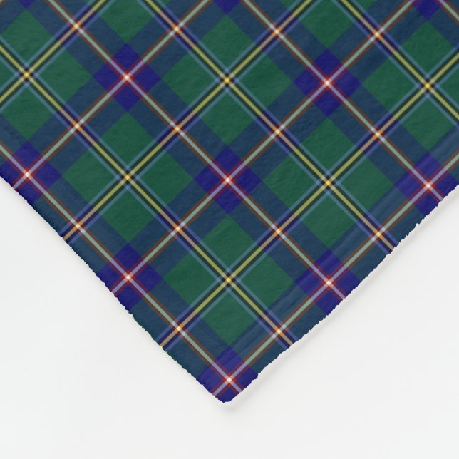 State of Washington Tartan Fleece Blanket (Corner)