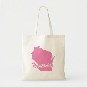State Of Wisconsin Shape Tote Bag