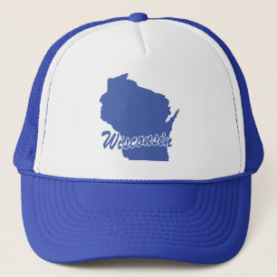 State Of Wisconsin Shape Trucker Hat