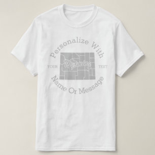 State Of Wyoming PERSONALIZED T-shirt
