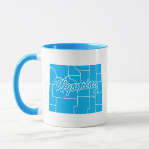 State Of Wyoming Shape Mug