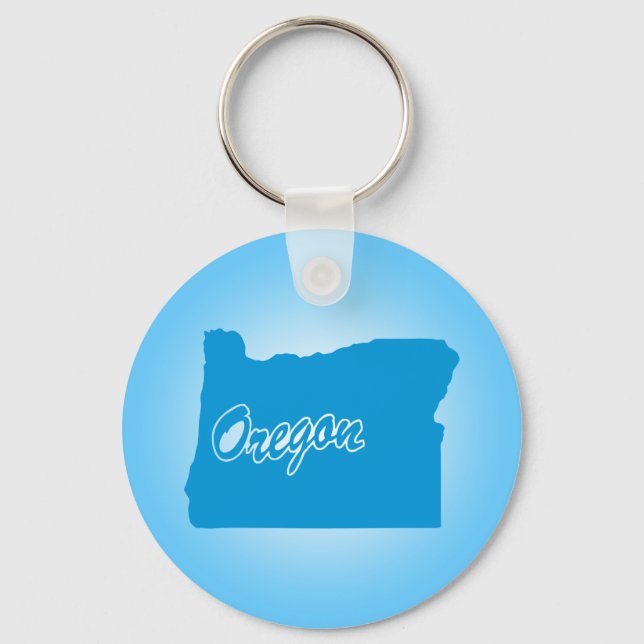 State Oregon Keychain (Front)