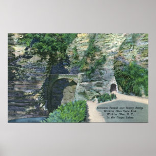 State Park Entrance Tunnel and Sentry Bridge Poster