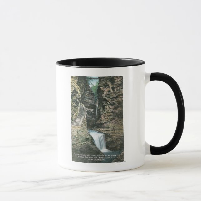 State Park View of Curtain and Cavern Cascades Mug (Right)