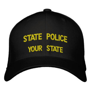 STATE POLICE (ADD YOUR STATE) EMBROIDERED HAT