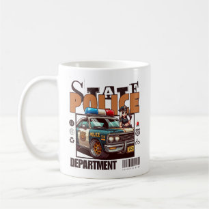 State police department coffee mug
