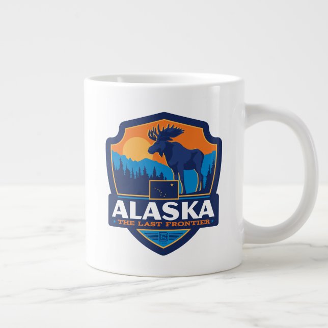 State Pride | Alaska Large Coffee Mug (Right)