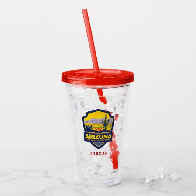 State Pride | Arizona 2 Acrylic Tumbler (Front Ice)
