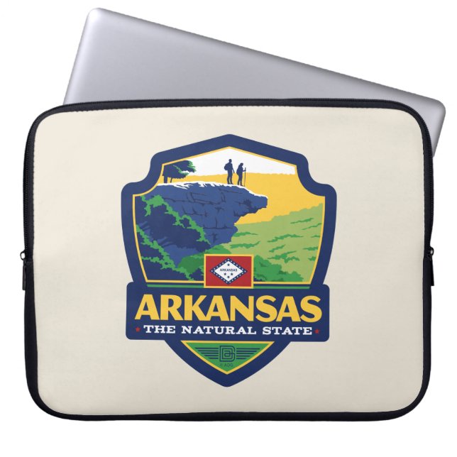 State Pride | Arkansas Laptop Sleeve (Front)