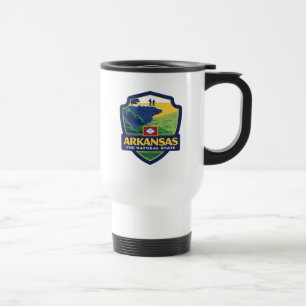 State Pride   Arkansas Travel Mug