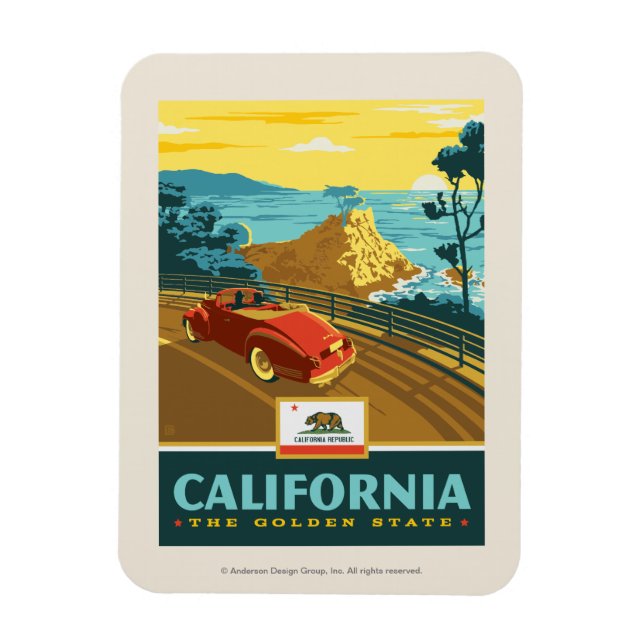 State Pride | California 2 Magnet (Vertical)