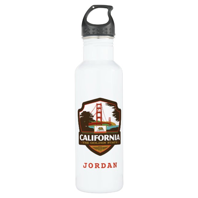 State Pride | California 710 Ml Water Bottle (Front)