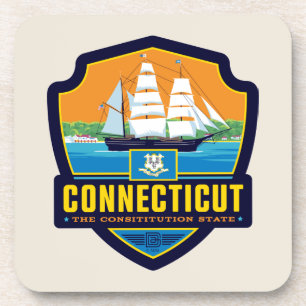 State Pride Connecticut Coaster