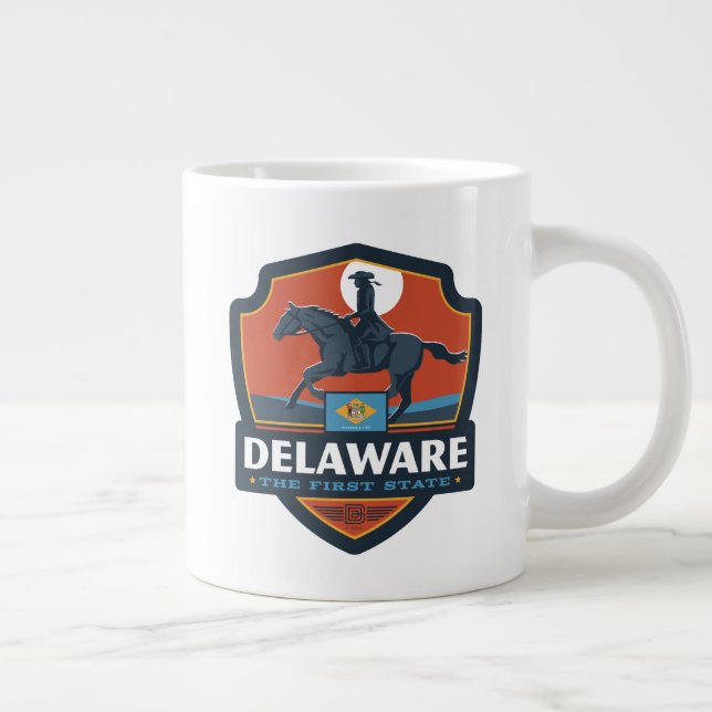 State Pride | Delaware Large Coffee Mug (Right)