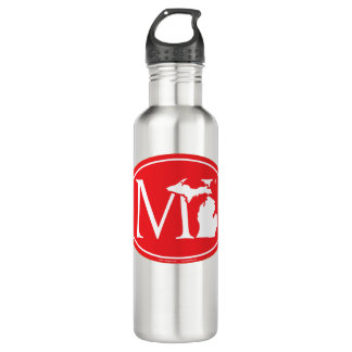 State Pride Euro: MI Michigan 710 Ml Water Bottle