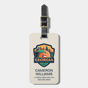 State Pride Georgia Luggage Tag